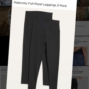 Old navy maternity leggings 2 pack.